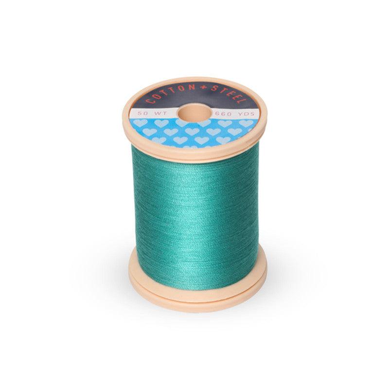 Sulky-Cotton+Steel Thread by Sulky 660 yards-thread-0640 Medium Aqua-gather here online