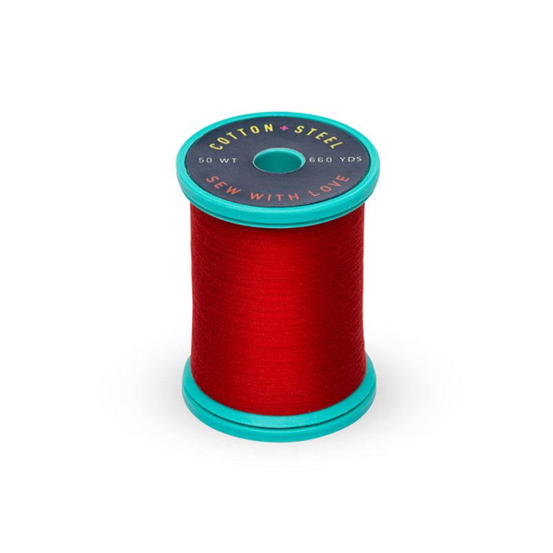 Sulky-Cotton+Steel Thread by Sulky 660 yards-thread-1039 True Red-gather here online