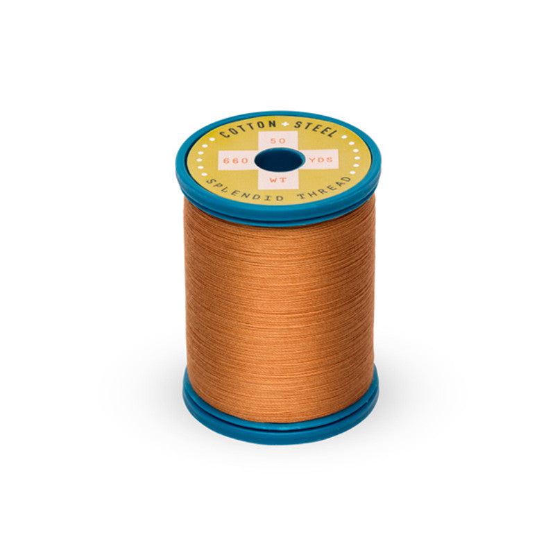 Sulky-Cotton+Steel Thread by Sulky 660 yards-thread-1056 Medium Tawny Tan-gather here online