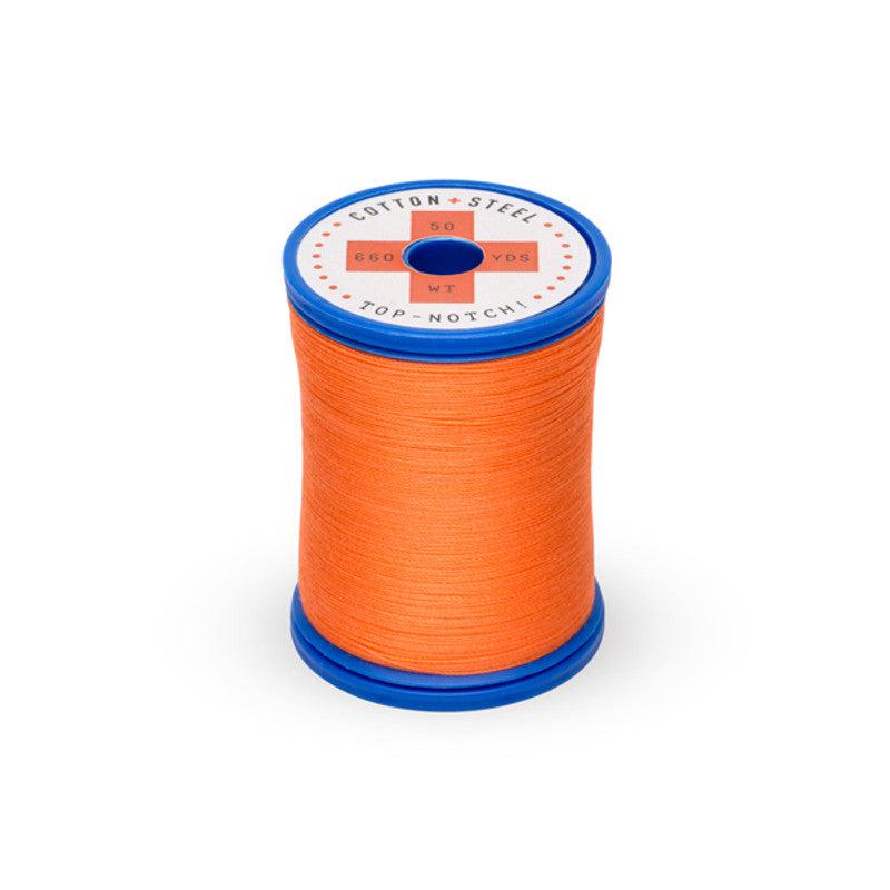 Sulky-Cotton+Steel Thread by Sulky 660 yards-thread-1078 Tangerine-gather here online