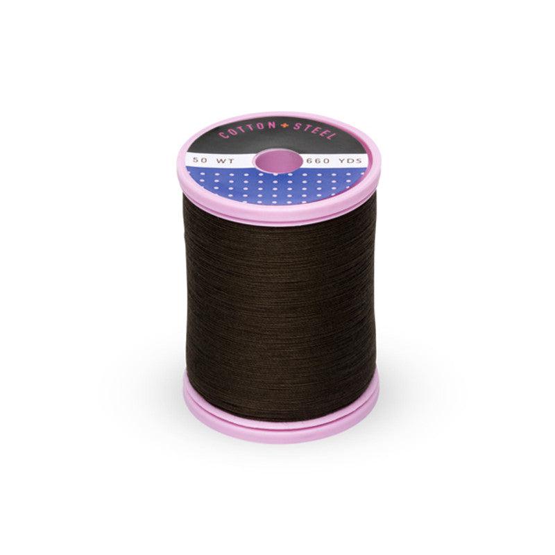 Sulky-Cotton+Steel Thread by Sulky 660 yards-thread-1131 Cloister Brown-gather here online