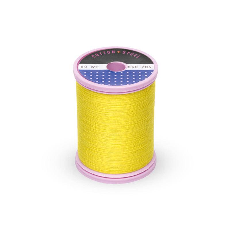 Sulky-Cotton+Steel Thread by Sulky 660 yards-thread-1187 Mimosa Yellow-gather here online