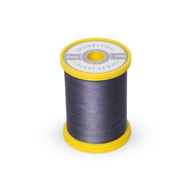 Sulky-Cotton+Steel Thread by Sulky 660 yards-thread-1240 Smokey Gray-gather here online