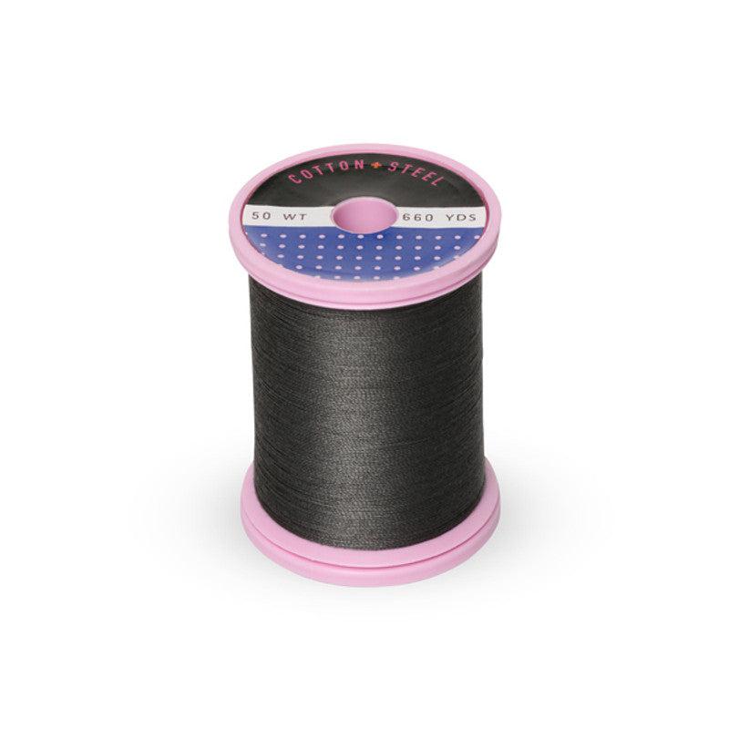 Sulky-Cotton+Steel Thread by Sulky 660 yards-thread-1241 Dark Ash-gather here online