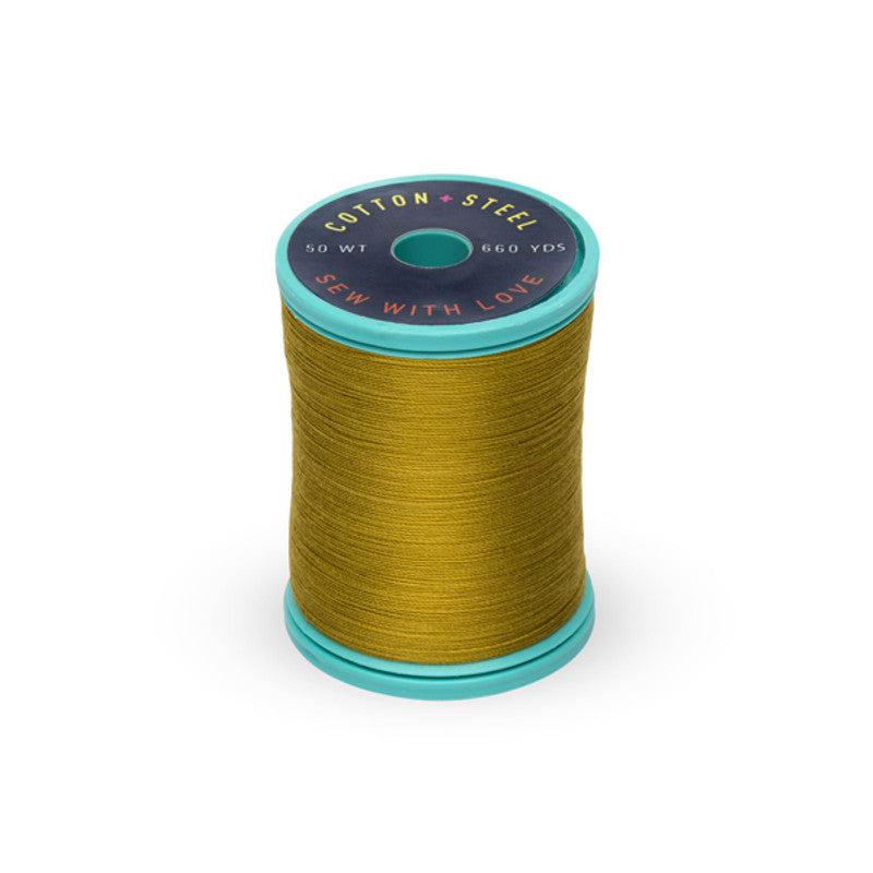 Sulky-Cotton+Steel Thread by Sulky 660 yards-thread-1245 Dark Gold Green-gather here online