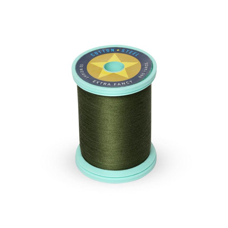 Sulky-Cotton+Steel Thread by Sulky 660 yards-thread-1271 Evergreen-gather here online