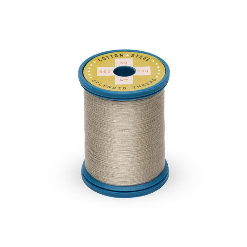 Sulky-Cotton+Steel Thread by Sulky 660 yards-thread-1366 Greige-gather here online