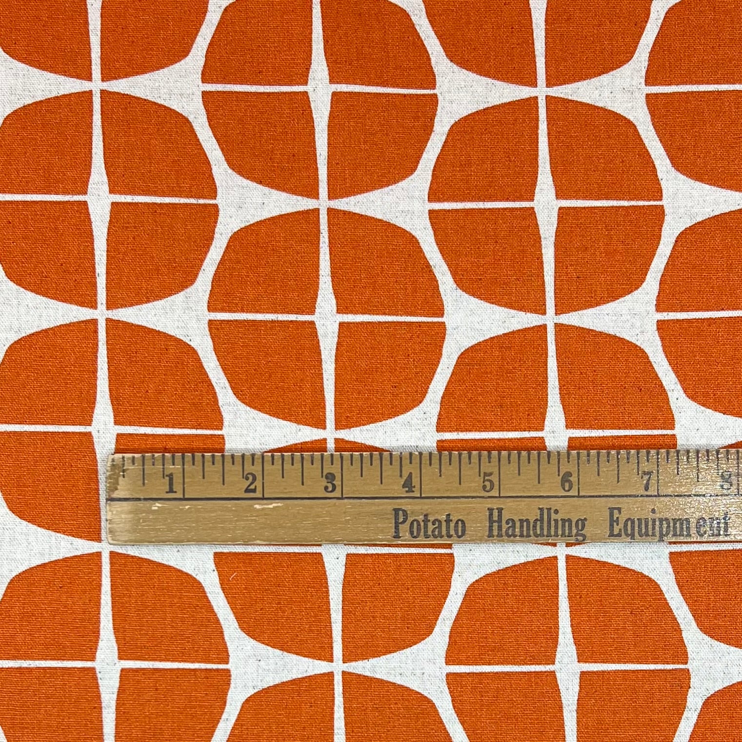 Kokka-Sourdough Orange on Cotton/Linen Canvas-fabric-gather here online