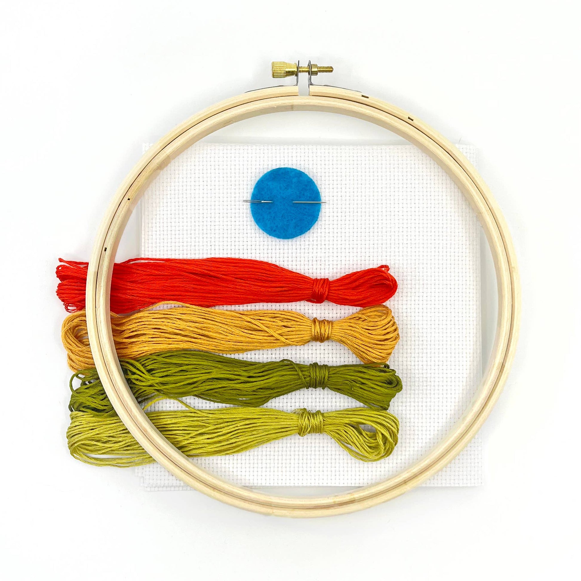 Budgiegoods-Twin Blooms Beginner Cross Stitch Kit -xstitch kit-gather here online