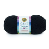 Lion Brand Yarns-24/7 Cotton DK-yarn-Caviar-gather here online