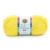 Lion Brand Yarns-24/7 Cotton DK-yarn-Lemon Drop-gather here online