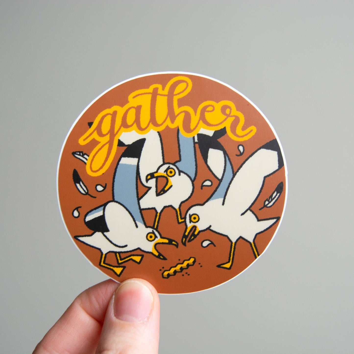 Gather Seagulls Vinyl Sticker