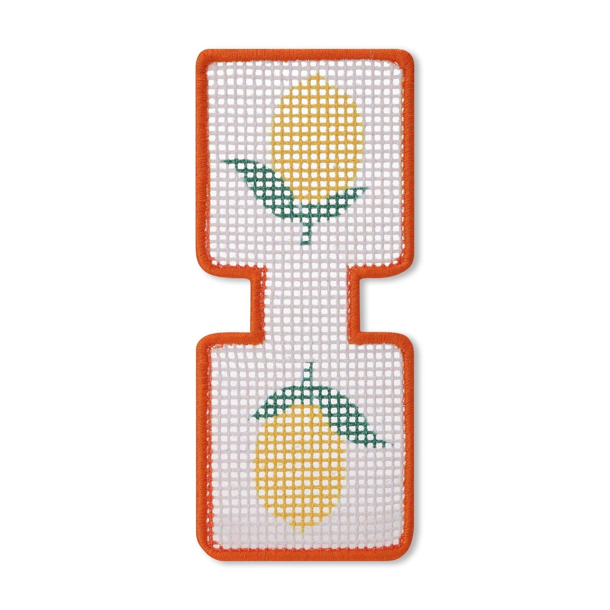 Lucky Feather-Needlepoint Keychain Kit - Lemon-xstitch kit-gather here online
