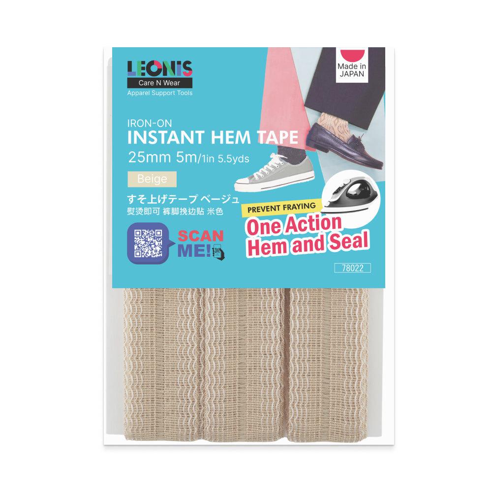 Leonis-Iron-On Instant Hem Tape - Beige-sewing notion-gather here online