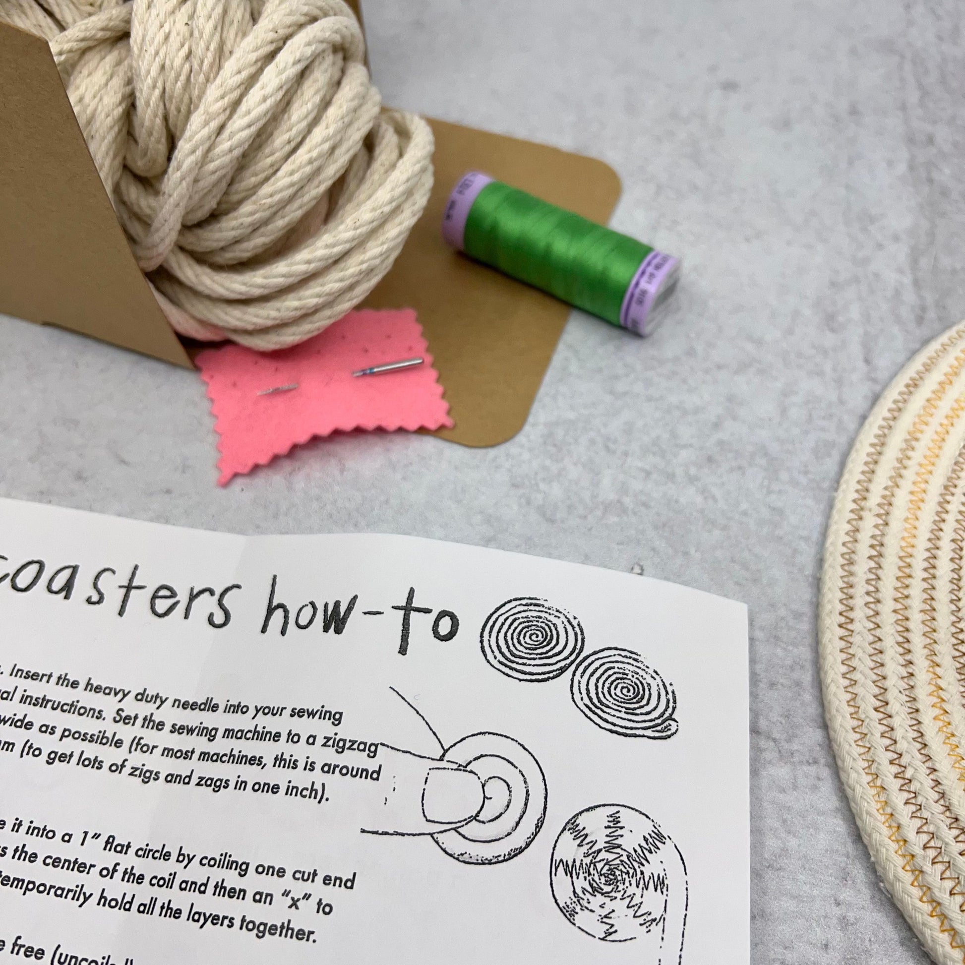 Green Rope Coaster Rope Coasters Kit – gather here online