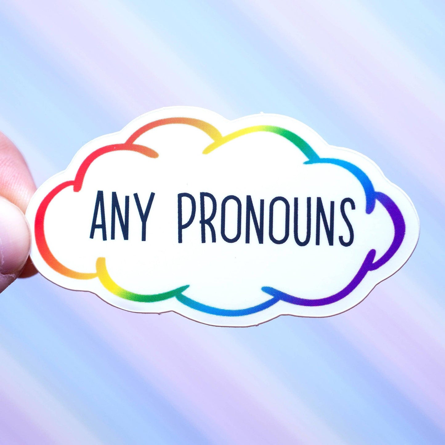 Crafty Queer Studio-Any Pronouns Sticker-accessory-gather here online