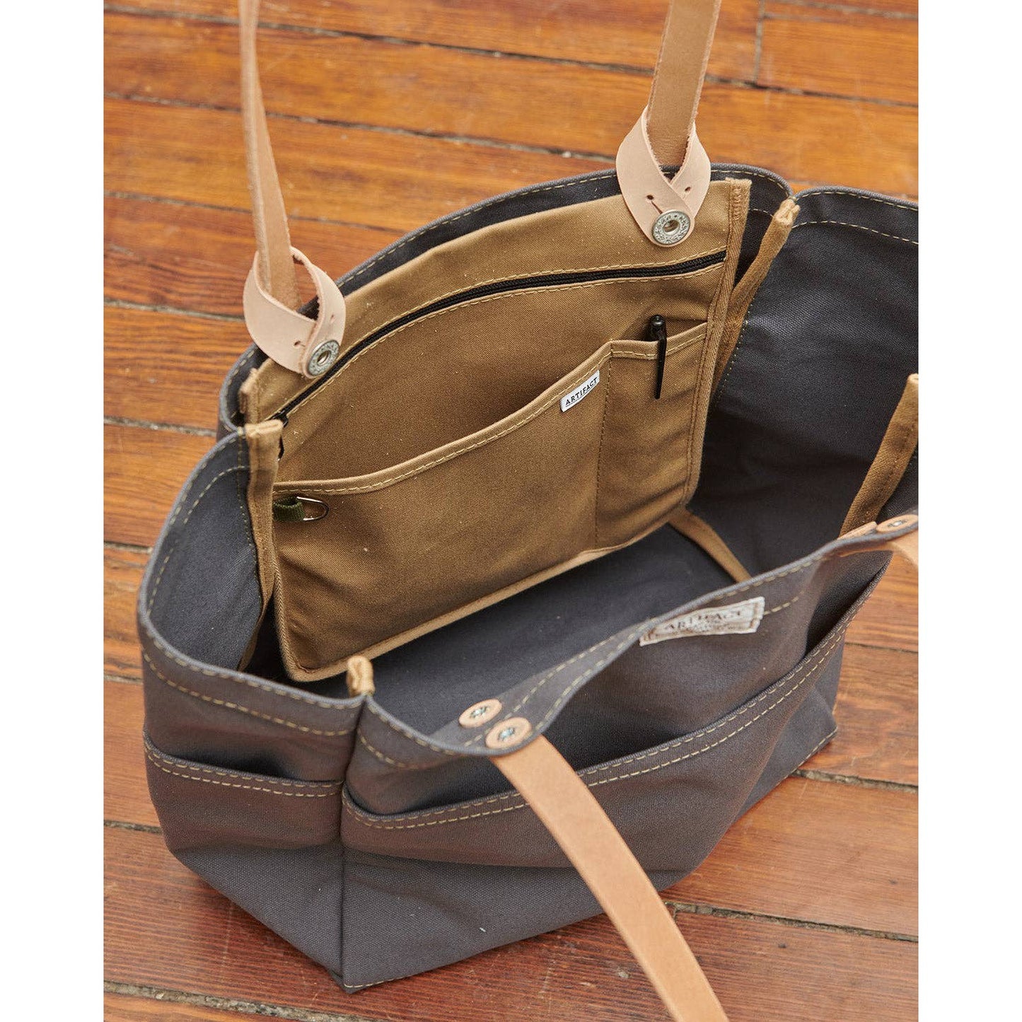 Artifact-Convertible Tote Insert & Crossbody - Tan Natural-accessory-gather here online