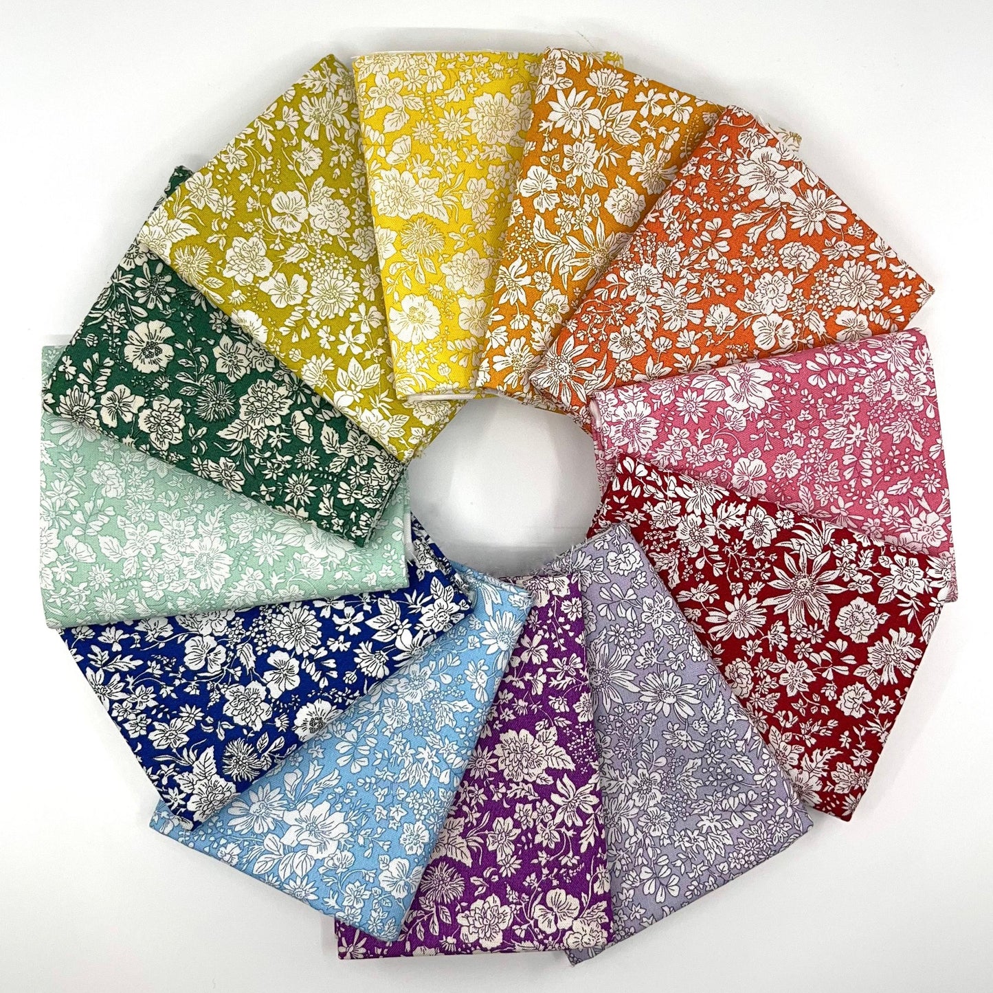 Fat Quarter Bundle of Rainbow Emily Belle (12 Pieces)