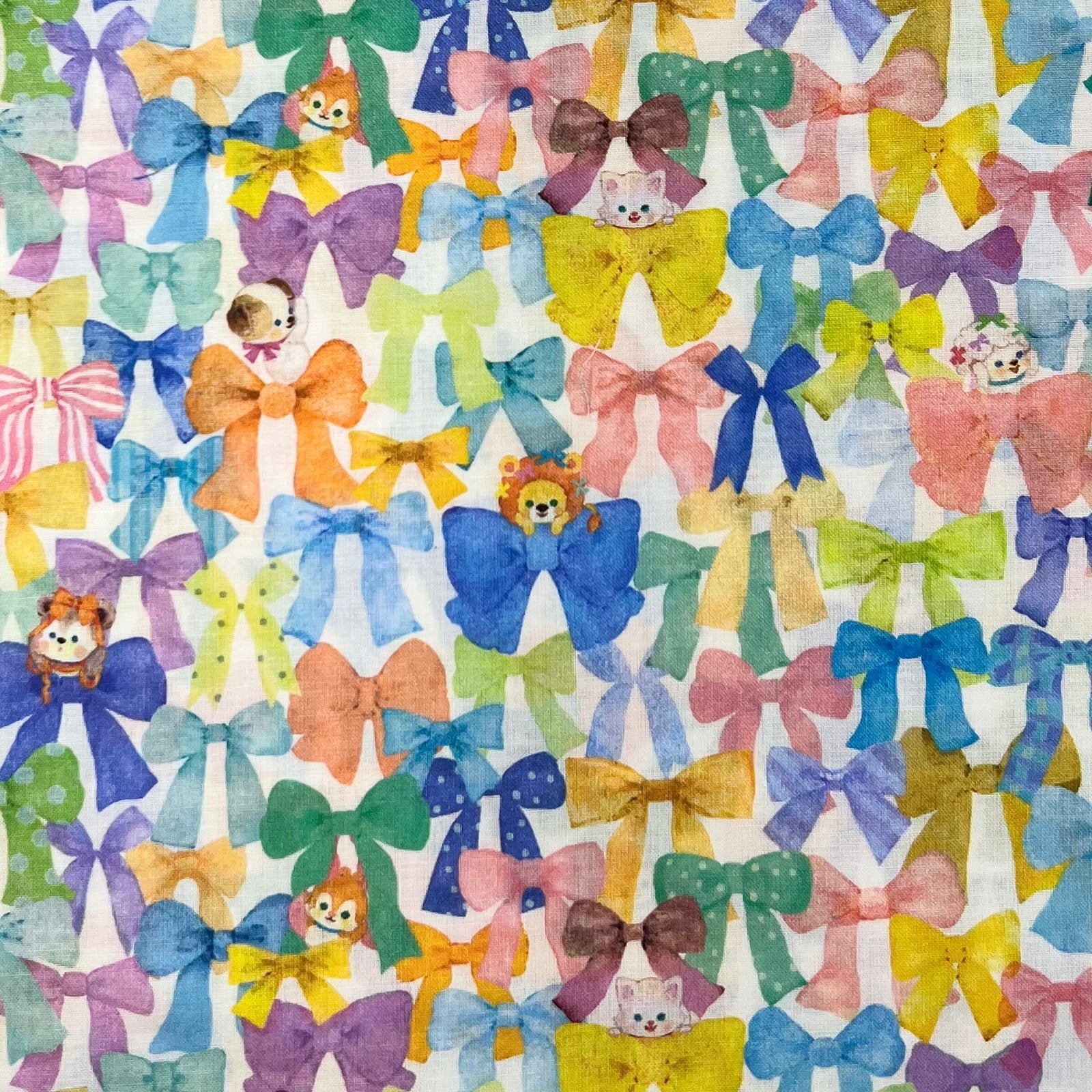 Hokkoh-Ribbon Critters on Cotton Lawn-fabric-gather here online