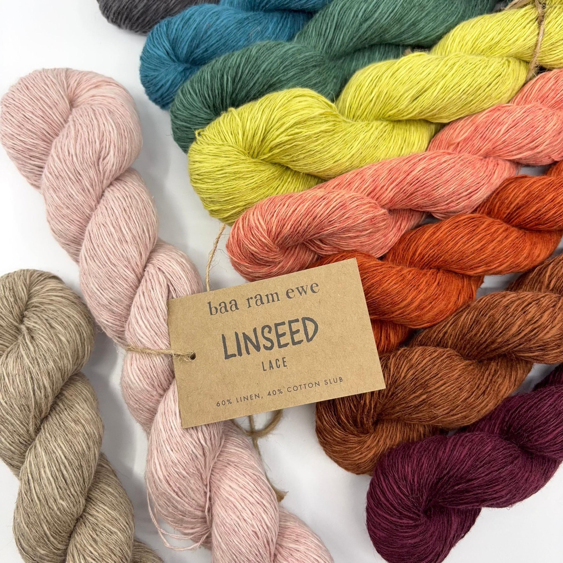 Baa Ram Ewe-Linseed-yarn-gather here online