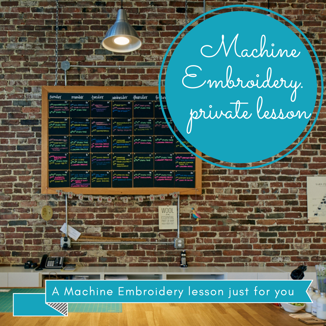 gather here classes-Machine Embroidery Private Lessons-class-gather here online