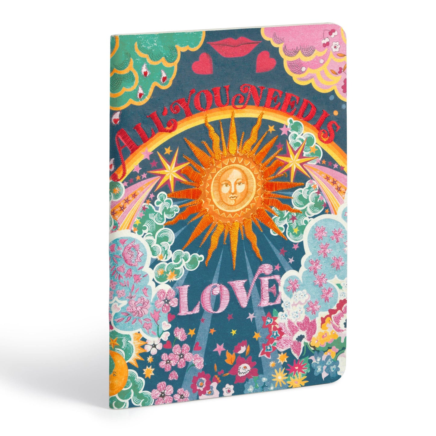 Chronicle Books-Liberty All You Need is Love B5 Handmade Embroidered Journal-journals-gather here online