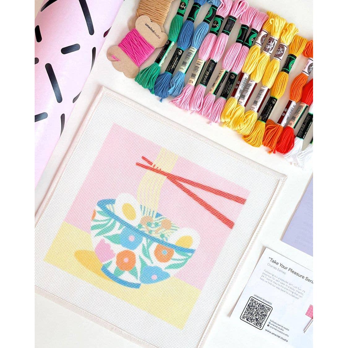 Unwind Studio-Ramen Night Needlepoint Kit-xstitch kit-gather here online