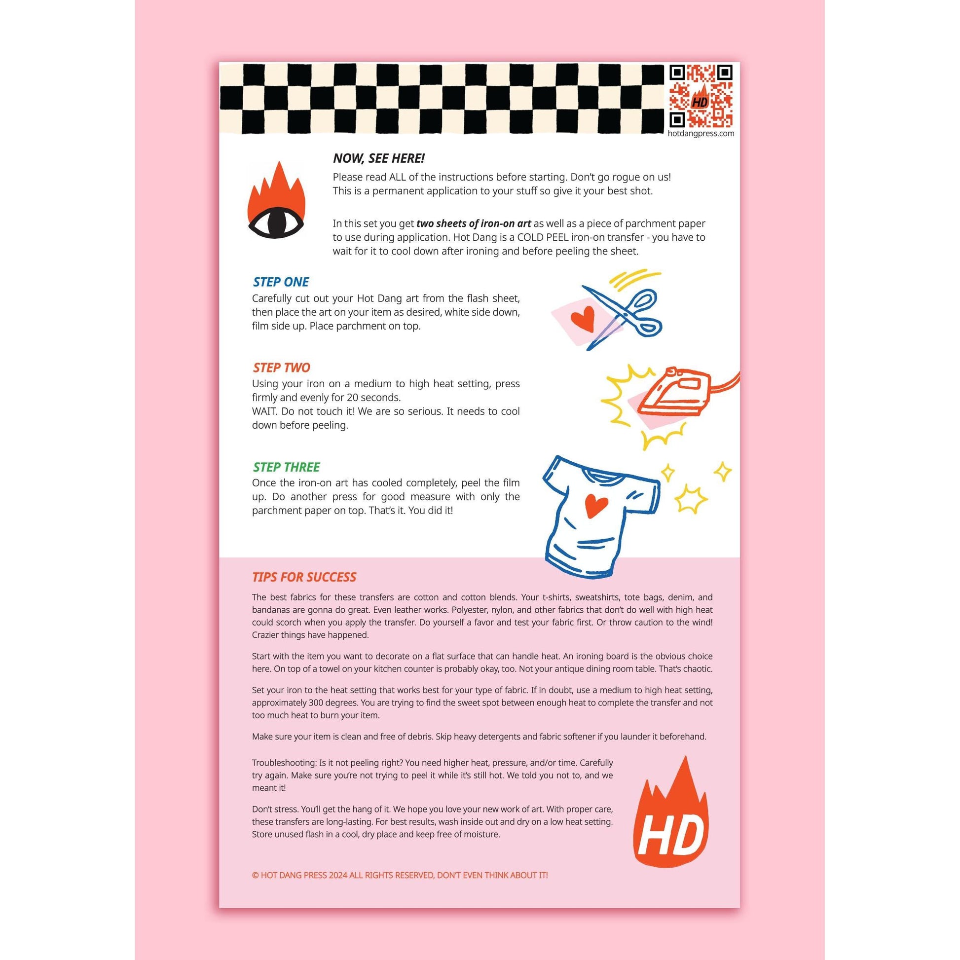 Hot Dang Press-Charms Embroidery Iron-On Transfer Sheet Set-patches + pins-gather here online