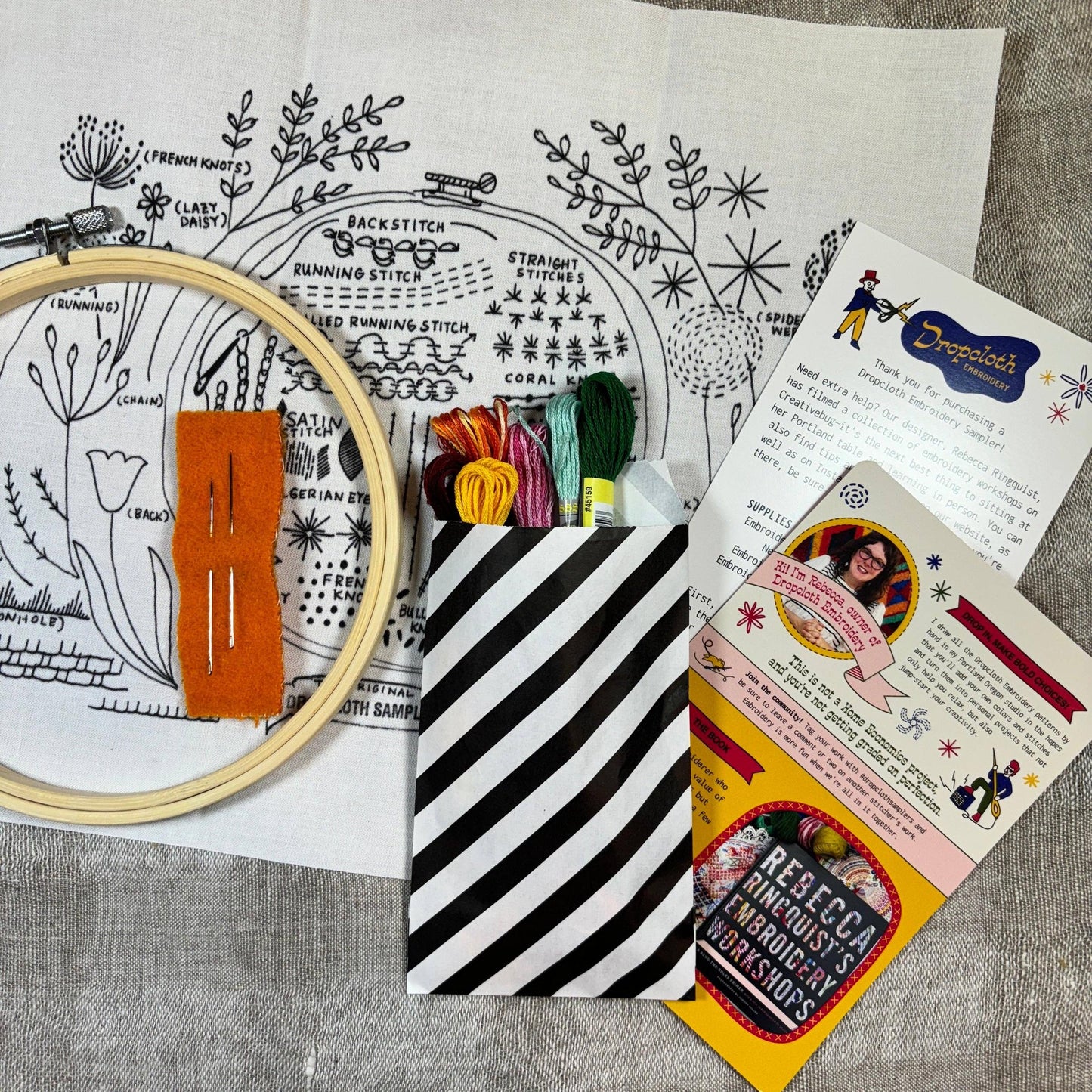 Dropcloth Samplers-The Original Sampler Embroidery Kit-embroidery kit-gather here online