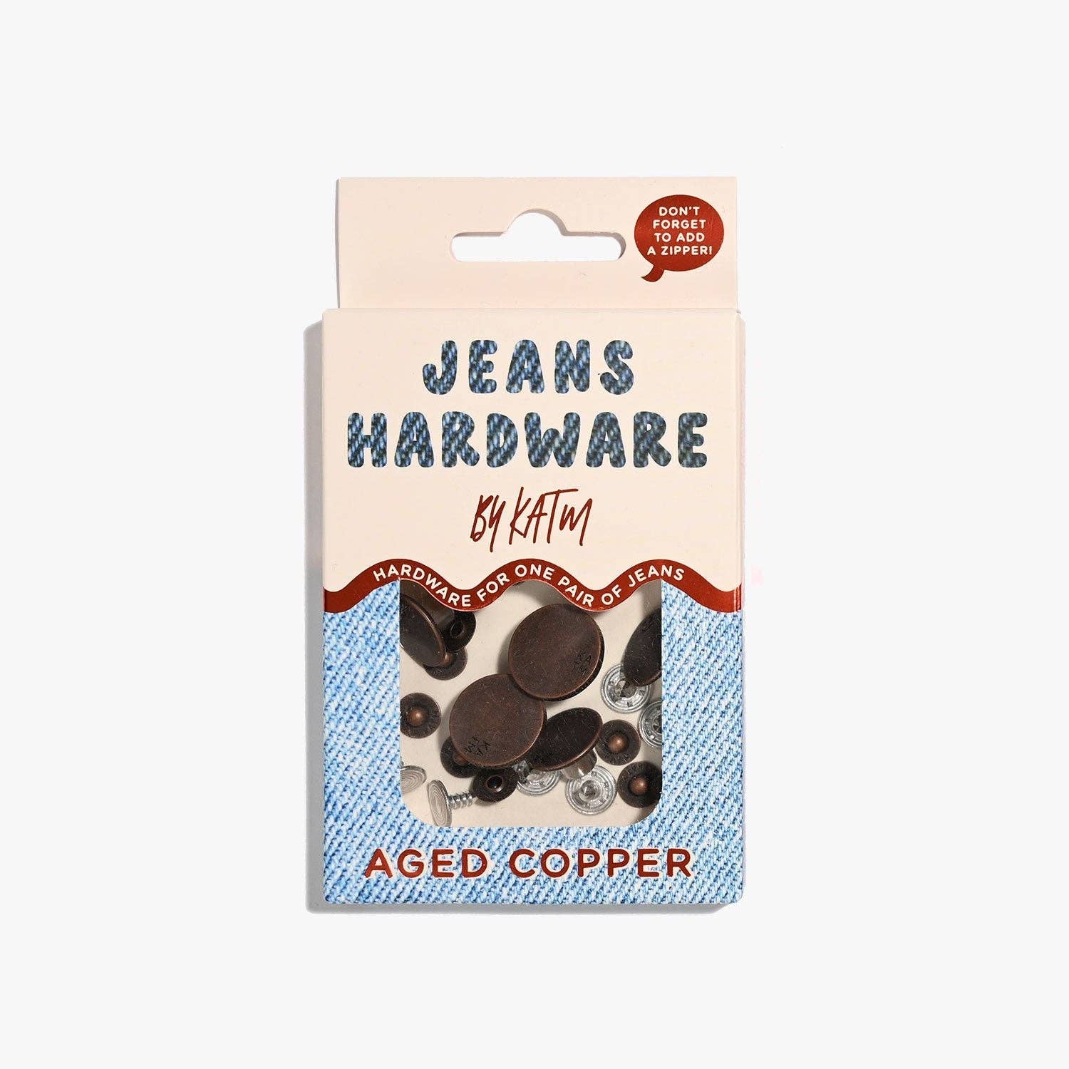 Kylie and The Machine-Jeans Hardware Kit - Aged Copper-hardware kit-gather here online