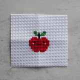 Marvling Bros Ltd-Kawaii Apple Mini Cross Stitch Kit In A Matchbox-xstitch kit-gather here online