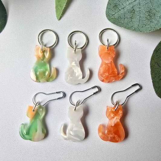Knit and Purr-Anna Cat Stitch Markers-knitting notion-gather here online