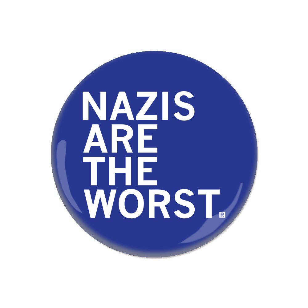 RAYGUN-Nazis Are The Worst Button-patches + pins-gather here online