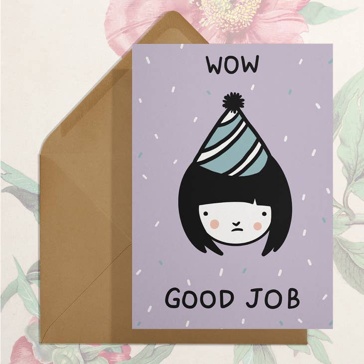Homemade Good Job Card Good Job Greeting Card – gather here online
