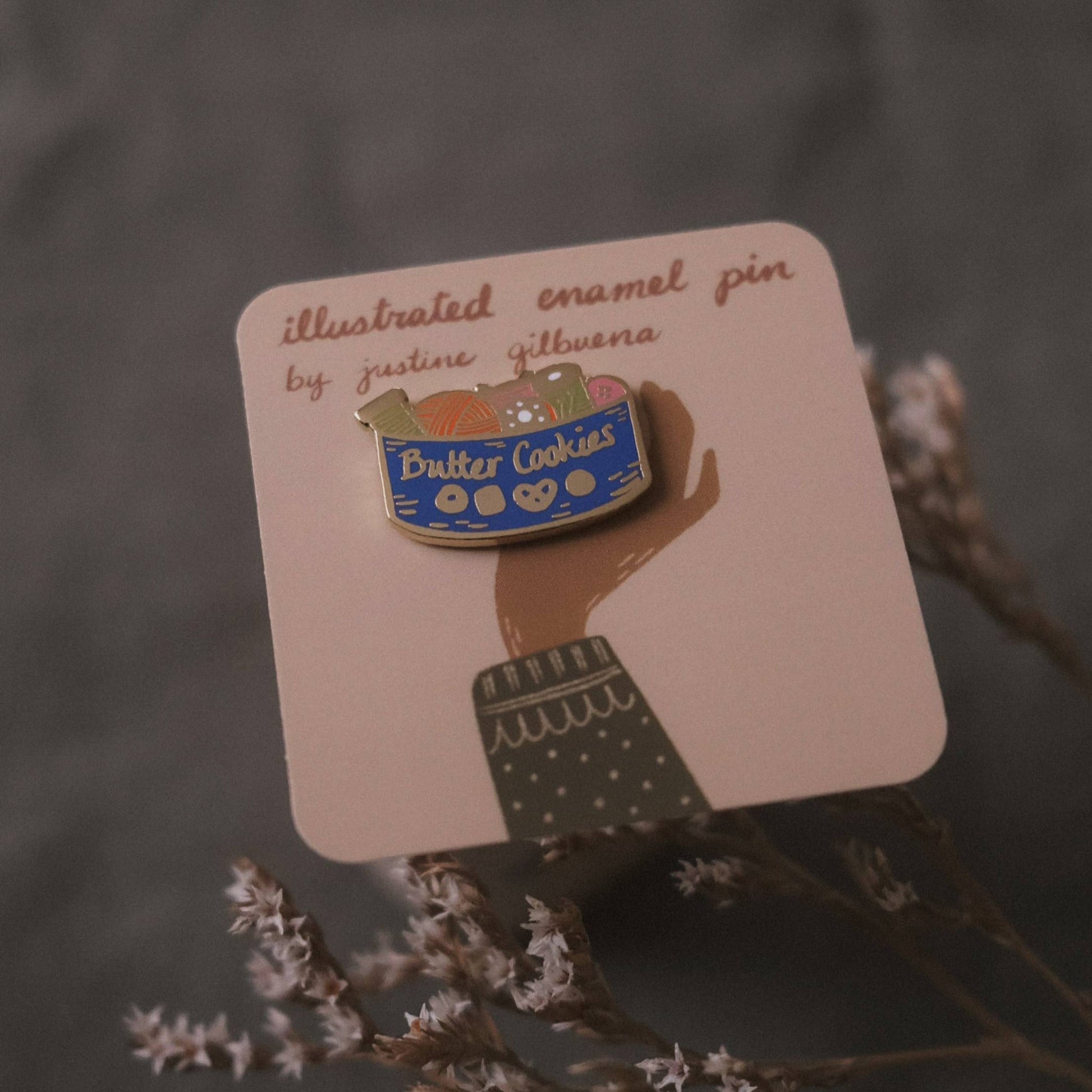 Justine Gilbuena-Butter Cookie Sewing Kit Enamel Pin-patches + pins-gather here online