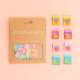 Sarah Hearts-Summer Fruits Multipack Woven Labels-notion-gather here online