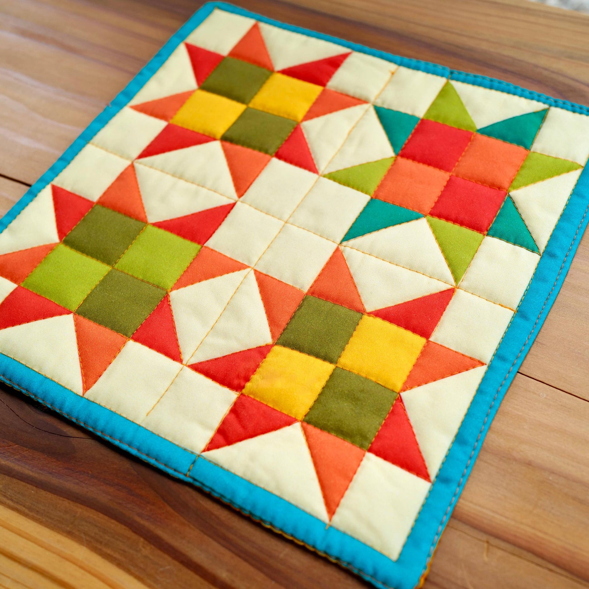 With Love by Kristy-Mini Quilt Kit - Turquoise-sewing kit-gather here online