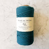 Flax & Twine-4mm Astrid Braided Cotton Rope-yarn-Marine-gather here online