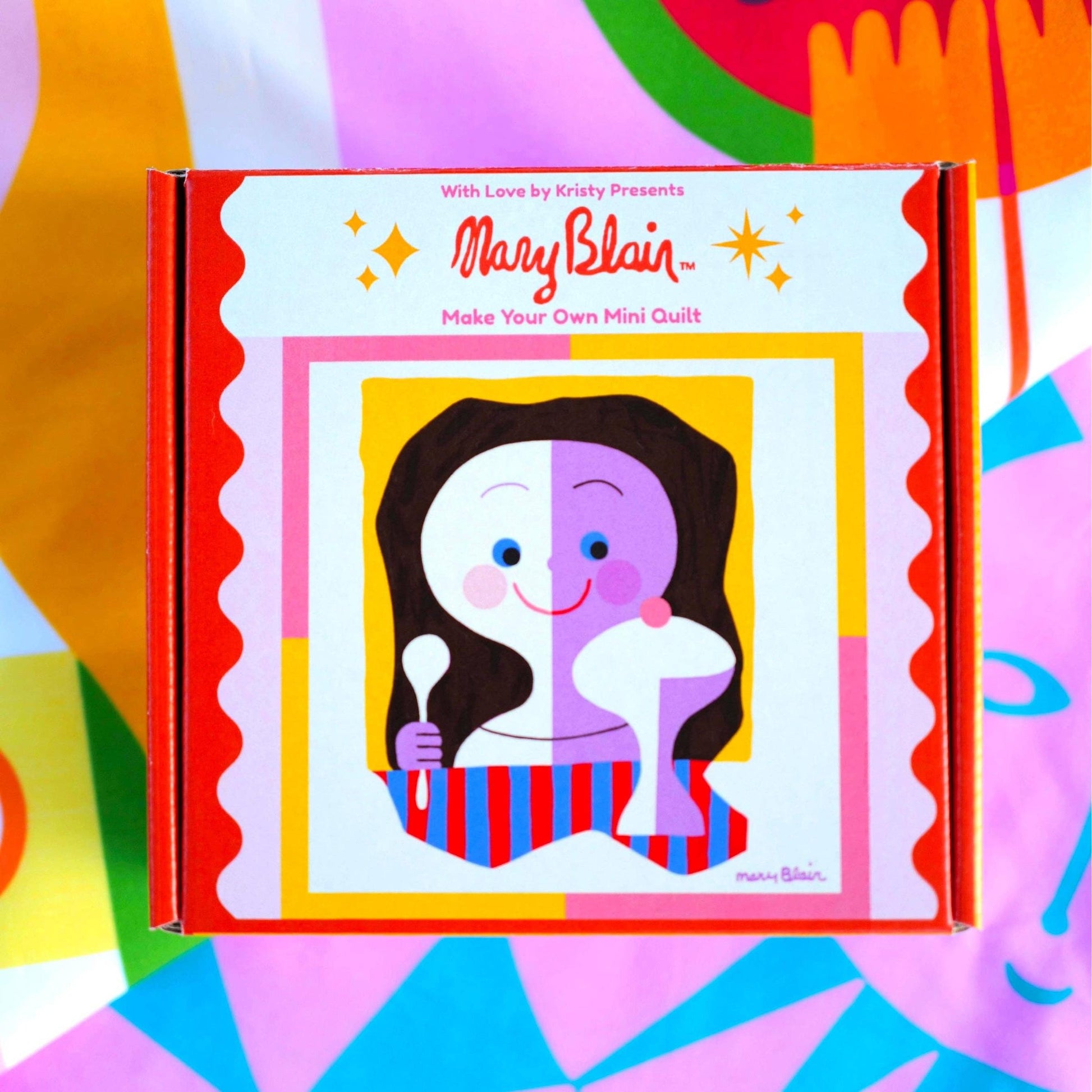 With Love by Kristy-Mary Blair™ Ice Cream Girl Mini Quilt Kit-sewing kit-gather here online