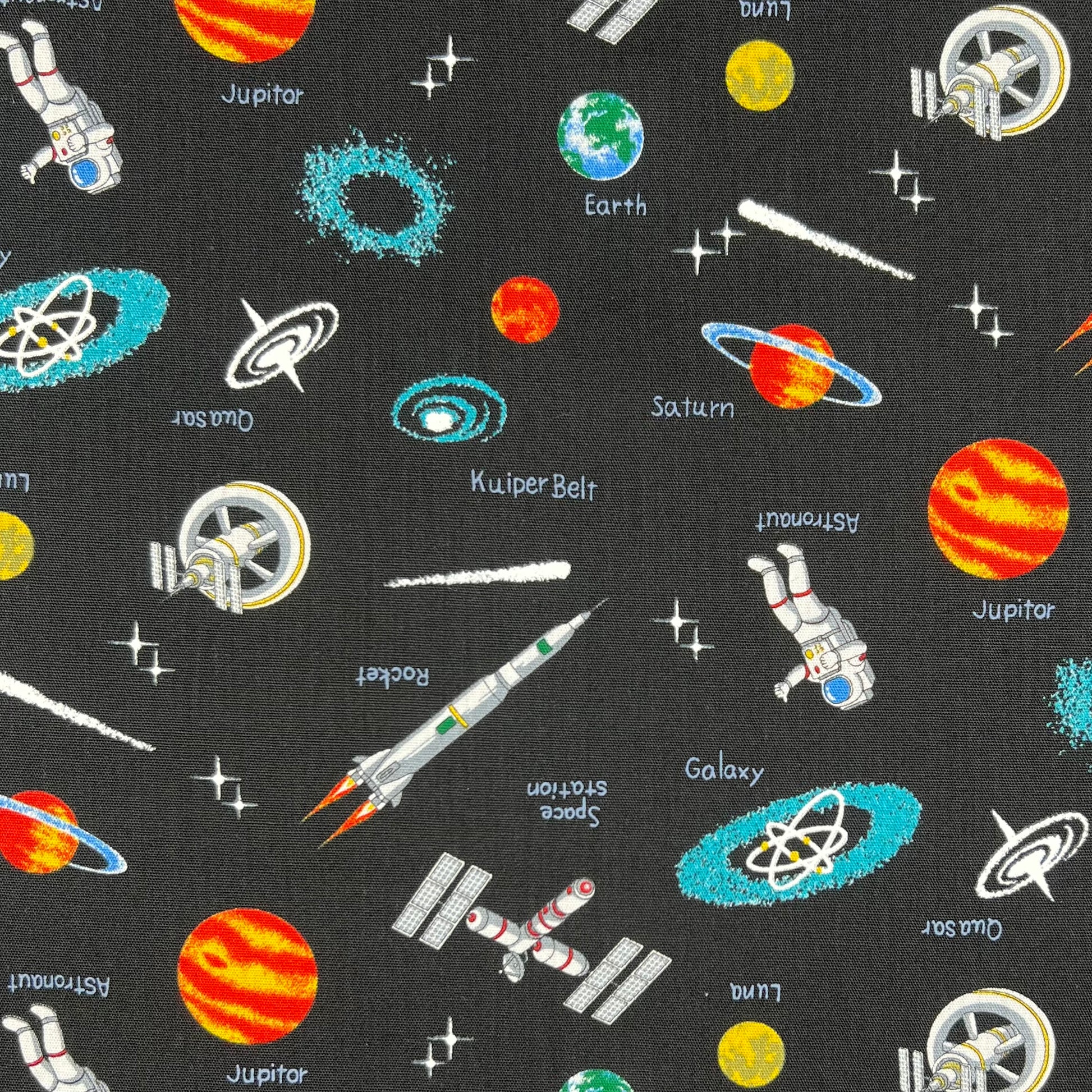 Cosmo-Spaced Out on Cotton-fabric-gather here online