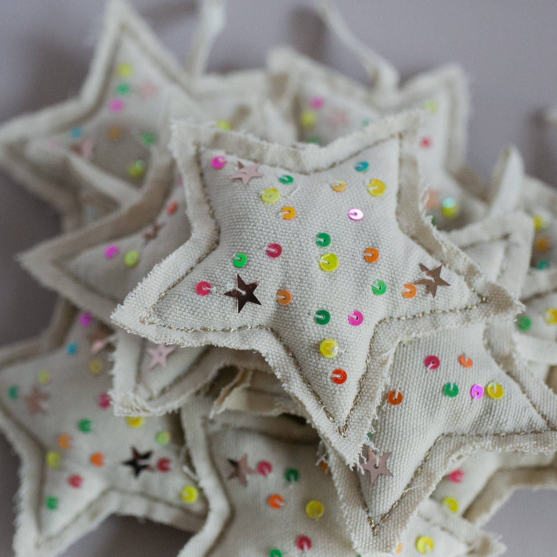 Skippy Cotton-Neon Confetti Star - Lavender Sachet Ornament-garment care-gather here online