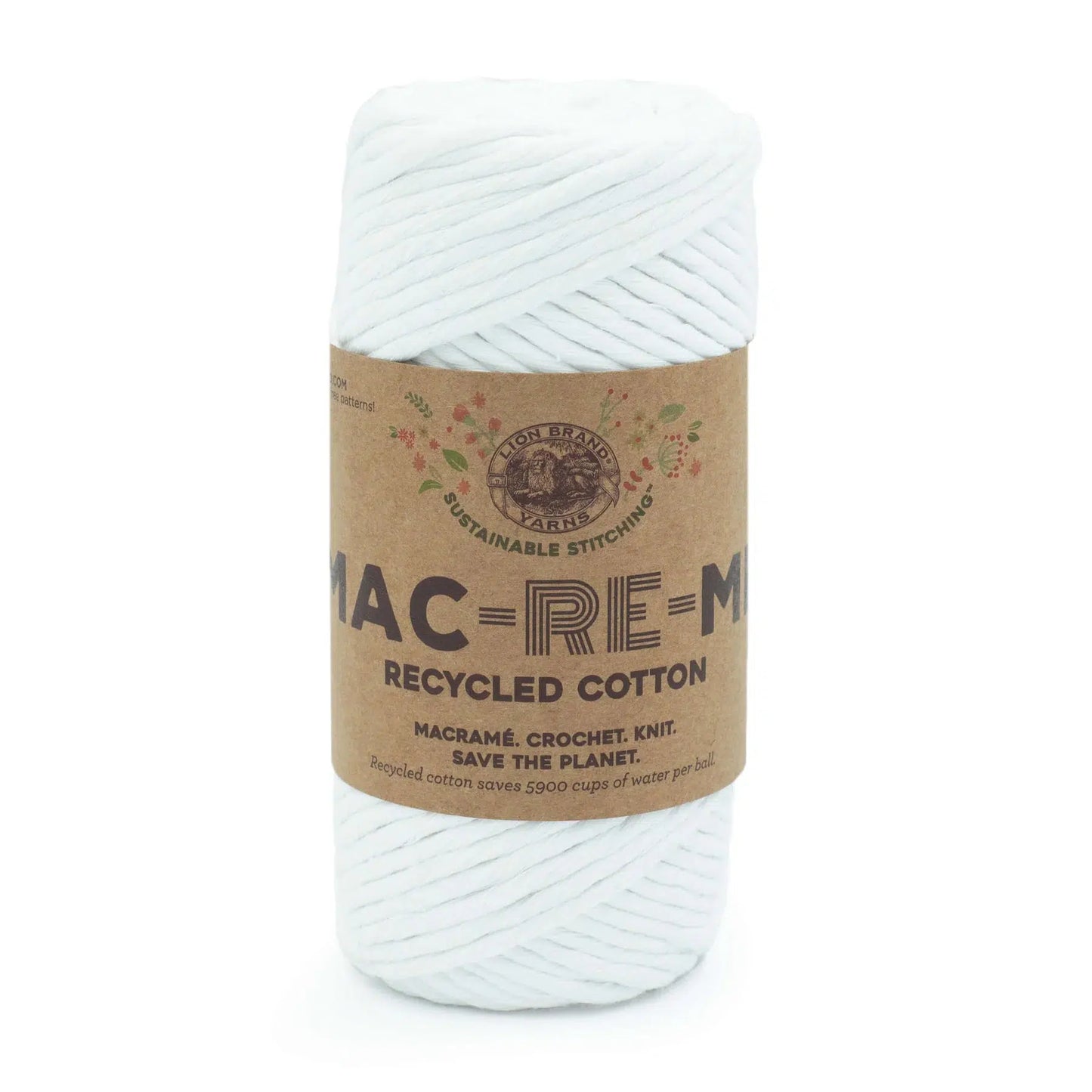 Lion Brand Yarns-Mac-Re-Me Yarn-yarn-White-gather here online