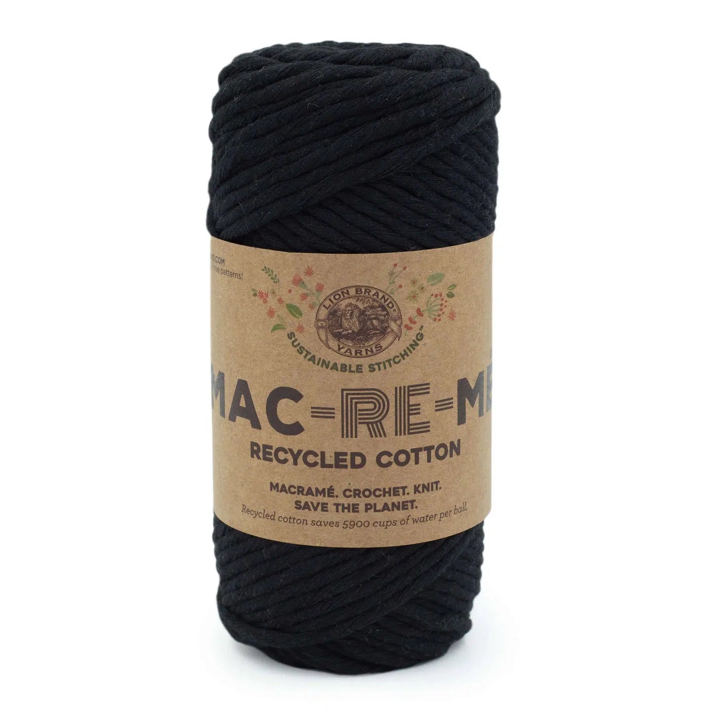 Lion Brand Yarns-Mac-Re-Me Yarn-yarn-Black-gather here online