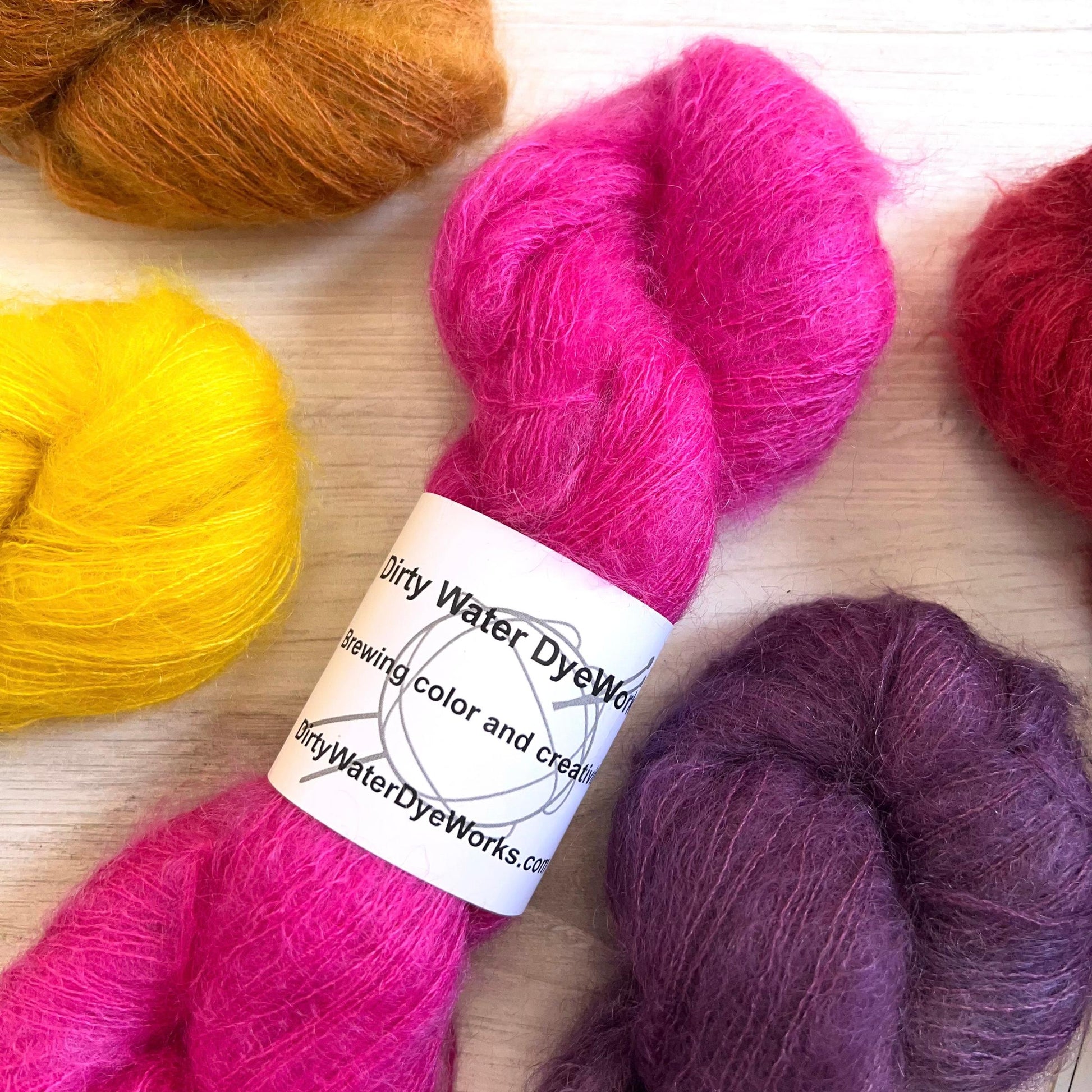 Dirtywater Dyeworks-Shimmer Mohair-yarn-gather here online