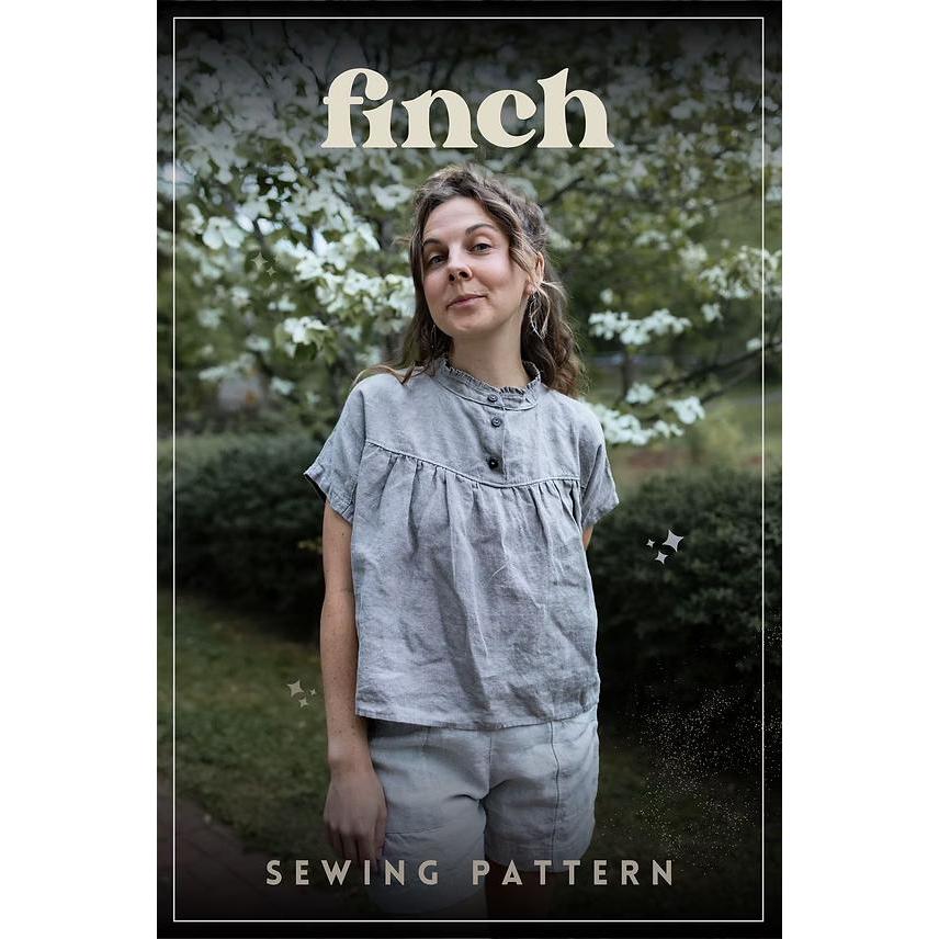 Charlie Darwin Textiles-Finch Blouse Pattern-sewing pattern-gather here online