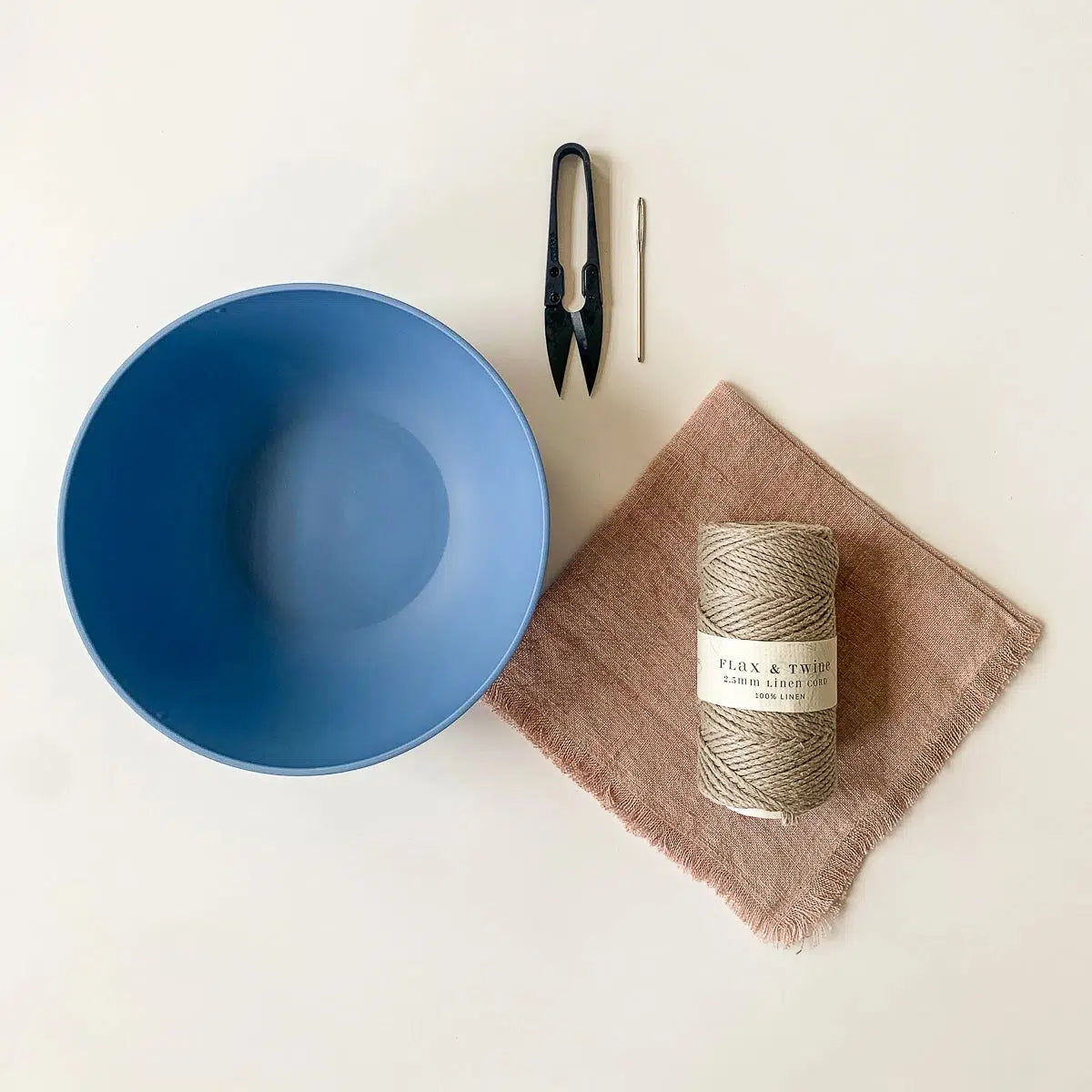 Flax & Twine-Adeline Linen Dish Kit-craft kit-gather here online