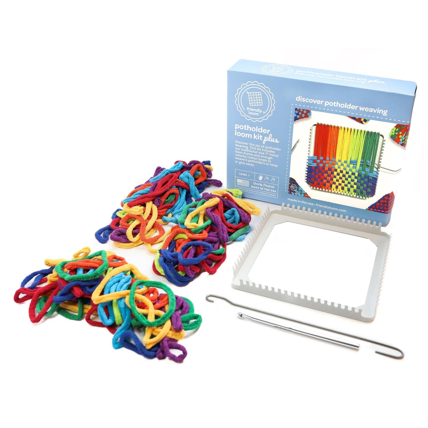 Friendly Loom-7" Potholder Loom Plus Kit - Traditional-craft kit-gather here online
