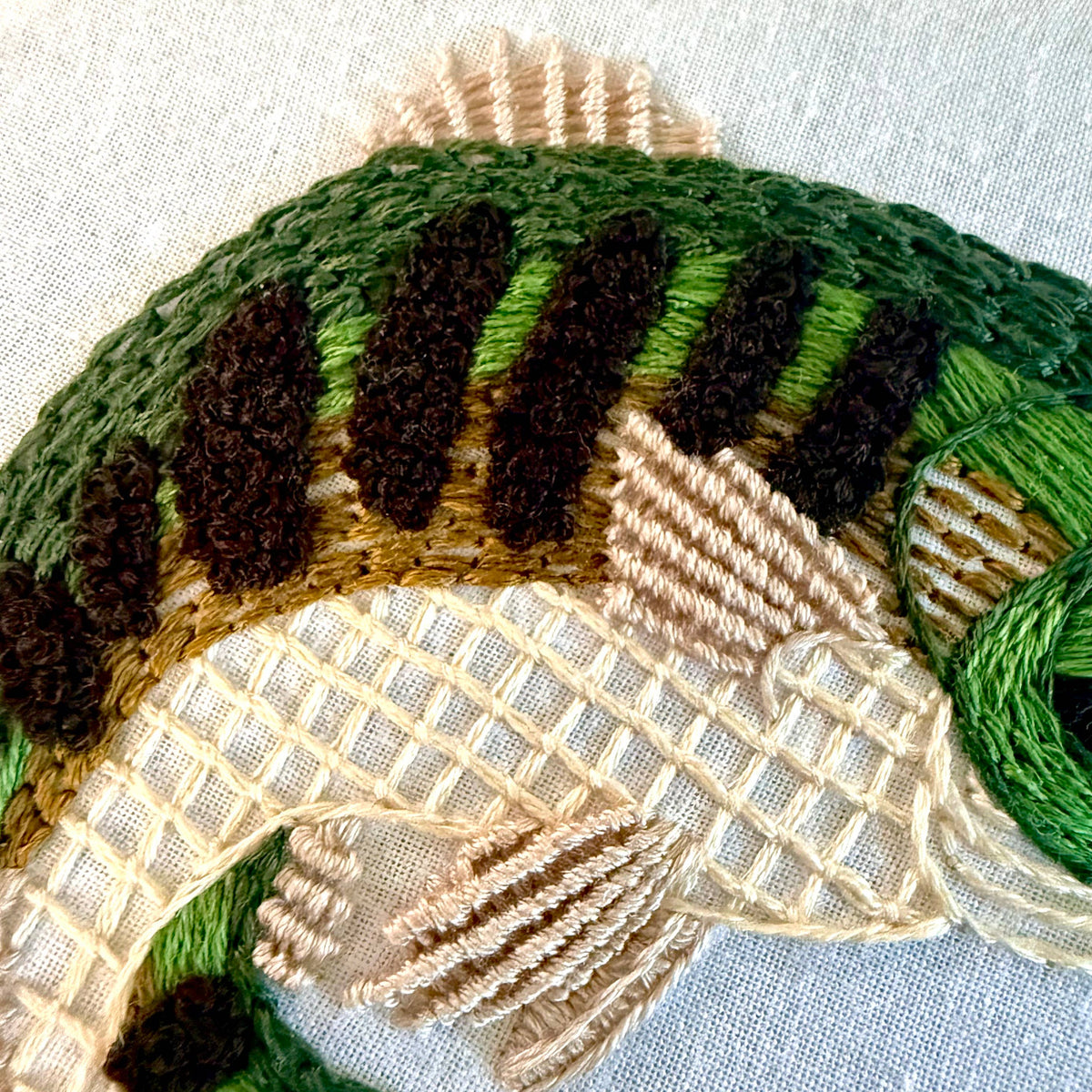 Stitches By Tiff-Gone Fishing Embroidery Kit-embroidery kit-gather here online