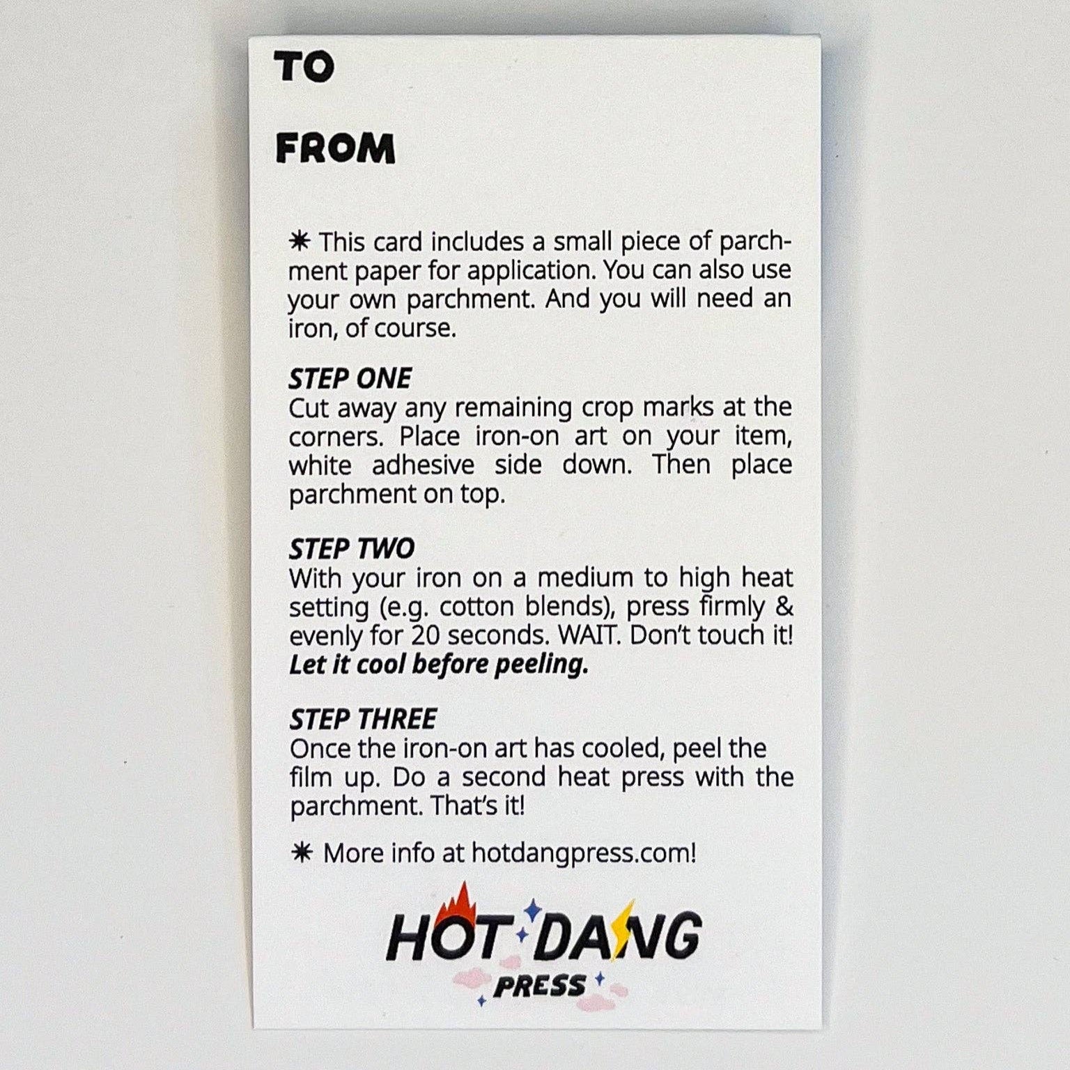 Hot Dang Press-Congrats Bubbly Iron-On Transfer & Card-patches + pins-gather here online