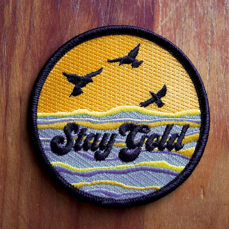 MBMB-Stay Gold- Iron On Patch-patches + pins-gather here online